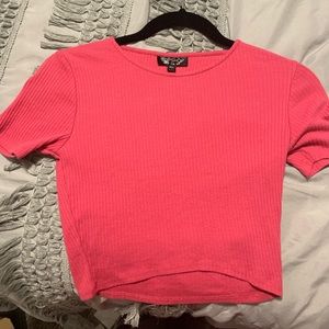 Topshop Ribbed Crop Top